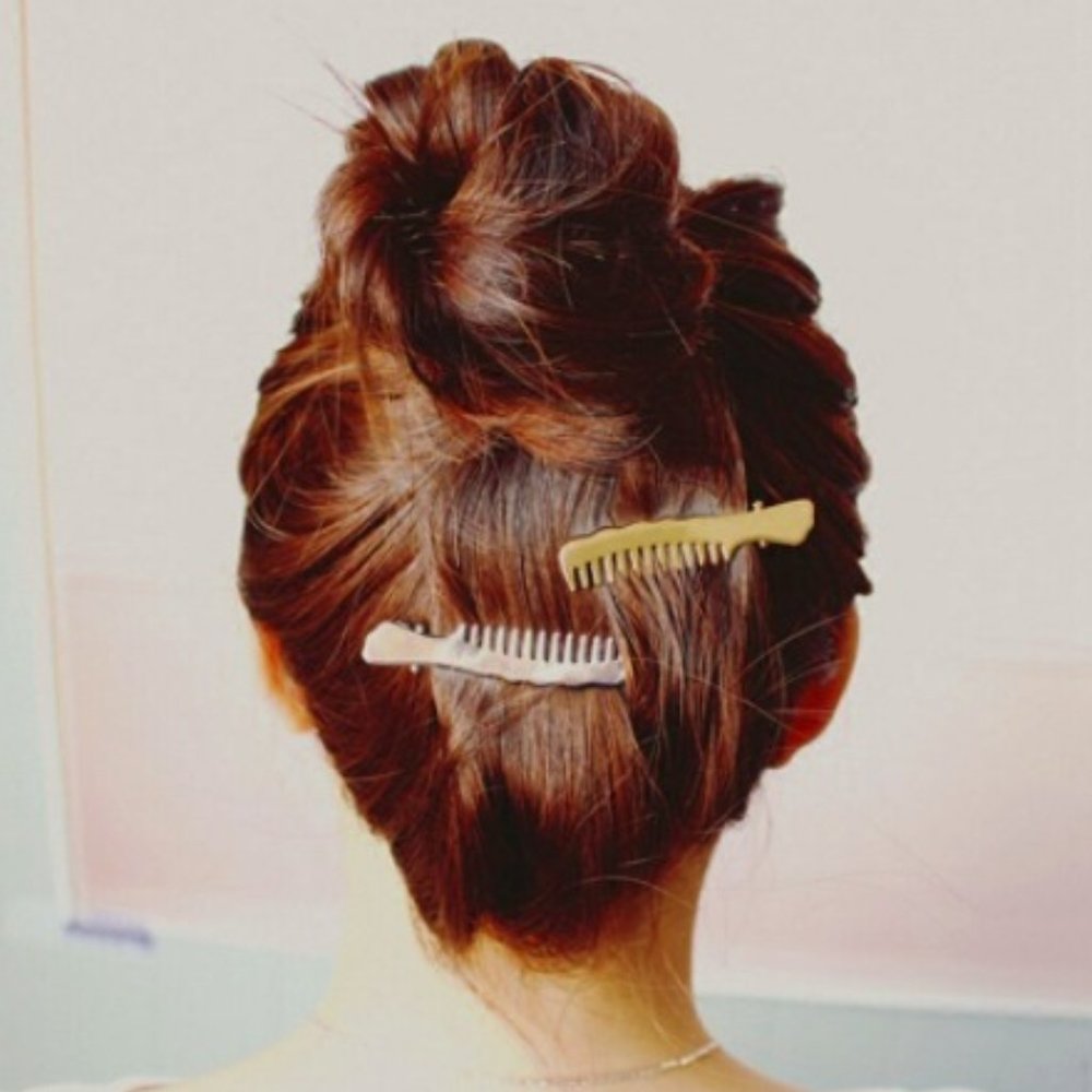 2/$20 Gold or Silver Comb Hairpins